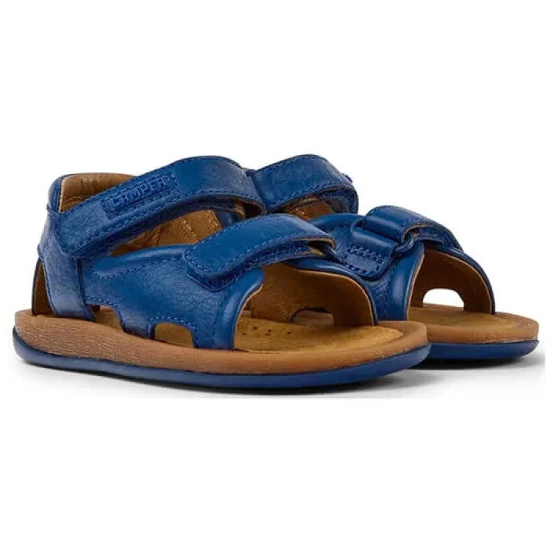 Camper Camper Παιδικά Δερμάτινα Πέδιλα Bicho για αγόρια Navy Μπλε Πέδιλο Αγόρι / Sandals Boy Camper-SS22-K800362-008-Navy-Poline-_-_-172