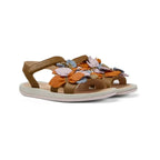 Camper Camper Παιδικά Δερμάτινα Πέδιλα Ανατομικά για Κορίτσια Καφέ Πέδιλο Κορίτσι / Sandals Girl Camper-SS22-K800502-001-Brown-Poline-_-_-459