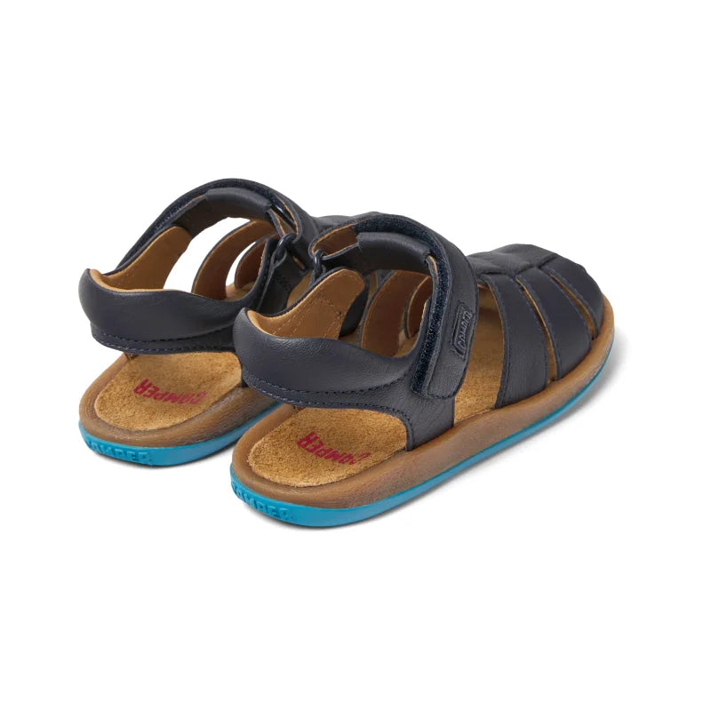 Camper Camper Παιδικά Δερμάτινα Παπουτσοπέδιλα Bicho Ανατομικά για Αγόρια Μπλε Πέδιλο Αγόρι / Sandals Boy Camper-SS23-80177-067-Navy-Poline-_-_-275