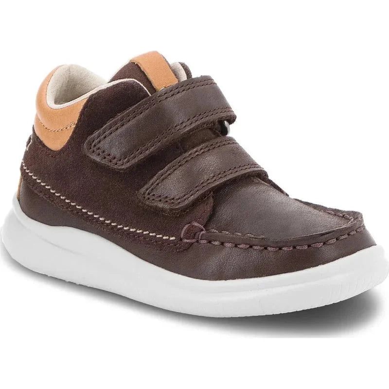 Clarks Clarks Cloud Tuktu K Δερμάτινα Παιδικά Μποτάκια με Σκρατς Για Αγόρια Καφέ Μποτάκι Αγόρι / Boots Boys Clarks-26135018-Brown-Poline-_-_-372