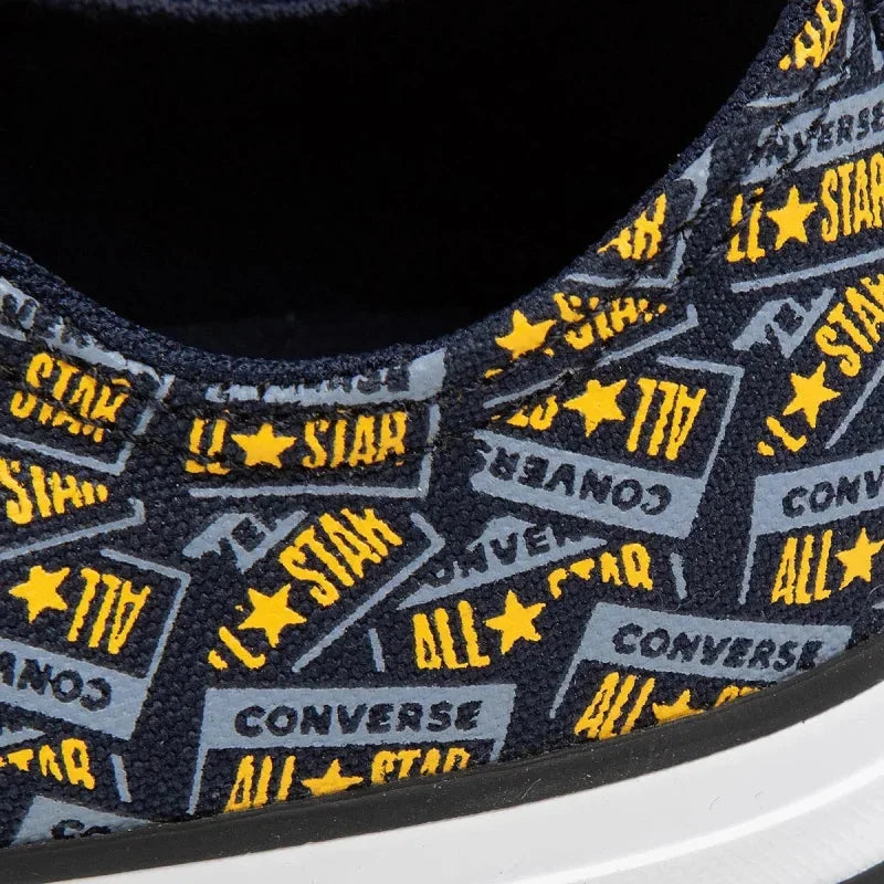 Converse All Star Converse Παιδικά Sneakers Chuck Taylor Print C για Αγόρι Πολύχρωμα Πάνινα Αγόρι /Canvas Boy Converse-Ctas-Ox-667090C-Black-Poline-_-_-524