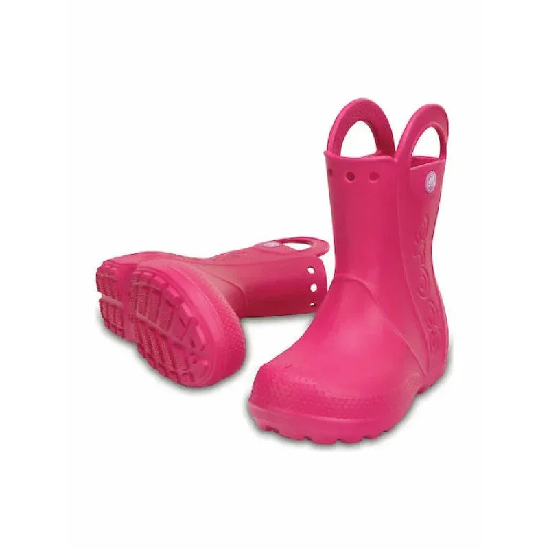 Crocs Crocs Παιδικές Γαλότσες Handle It Φούξια Γαλότσα Κορίτσι /Rainboot Girl Crocs-AW23-12803-6X0-Candy-Pink-Poline-_-_-784