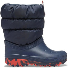 Bottes de neige Crocs Kids avec doublure Puff bleu