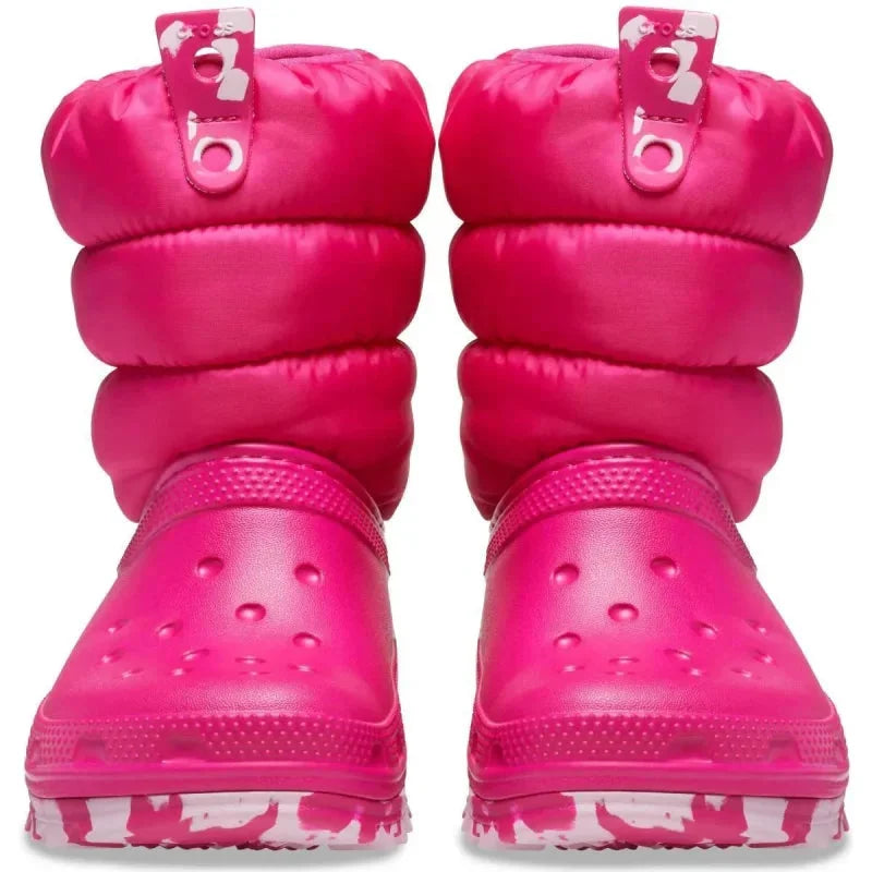 Crocs AW23 207684-6XO Candy Pink Poline παιδικά υποδήματα 