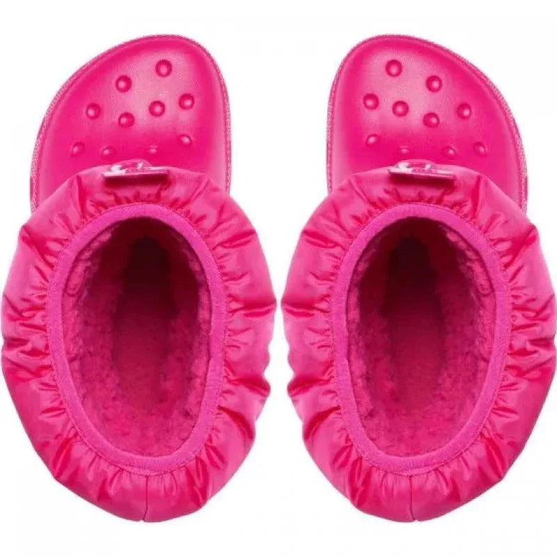 Crocs Crocs Classic Neo Puff Παιδικές Μπότες Χιονιού Φούξια Χιονιού Κορίτσι / Snowboots Girl Crocs-AW23-207684-6XO-Candy-Pink-Poline-_-_-42