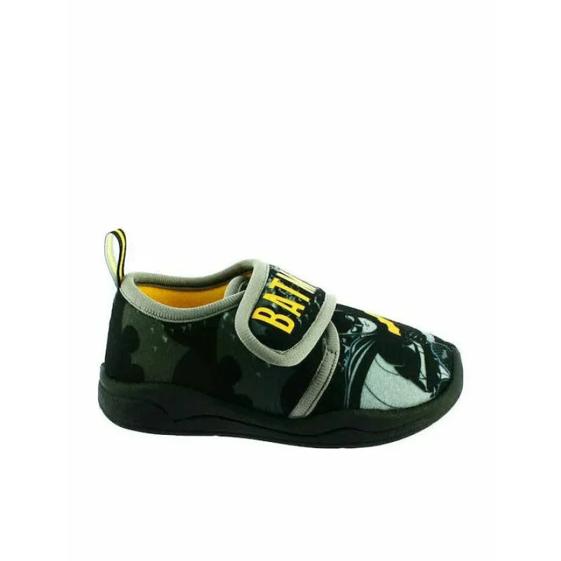 Leomil Batman Παιδικές Ανατομικές Παντόφλες για Αγόρια Μαύρες Παντοφλάκια Αγόρι /Slippers Boy DC-AW22-BM001883-Batman-Black-Yellow-Poline-_-_-764