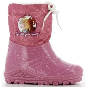 Leomil Disney Frozen παιδικές μπότες χιονιού για κορίτσια Μπορντώ Χιονιού Κορίτσι / Snowboots Girl Disney-Frozen-AW23-FZ011508-Burgundy-Poline-_-_-954