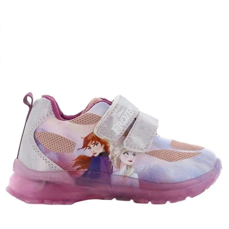Leomil Disney Frozen Παιδικά Sneakers Ανατομικά με Φωτάκια Λιλά Παπούτσι Κορίτσι Φωτάκια / Shoes with Lights Girl Frozen-AW23-FZ011615-Lilac-Poline-_-_-519