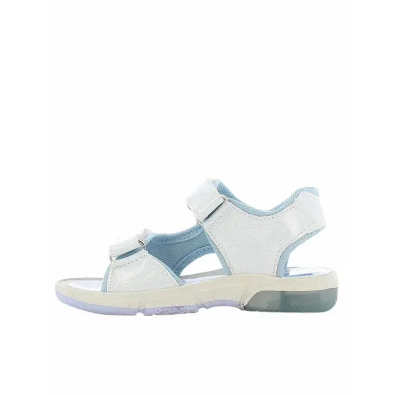 Leomil Frozen παιδικά πέδιλα ανατομικά με φωτάκια για κορίτσια Λευκά Πέδιλο Κορίτσι Φωτάκια / Sandal Girls Lights Frozen-SS22-FZ010585-White-Poline-_-_-279
