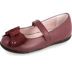 Garvalin Garvalin Παιδικές Μπαλαρίνες Ανατομικές με Σκρατς από Δέρμα Κόκκινες Μπαρέτα/ Ballerina / Flat Shoes Girl Garvalin-191600-Red-Poline-_-_-247