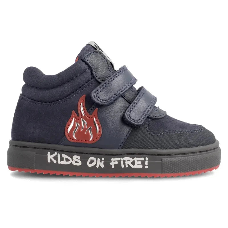 Garvalin Garvalin Παιδικό Sneaker High με Σκρατς για Αγόρι Navy Μπλε Μποτάκι Αγόρι / Boots Boys Garvalin-AW22-211637-Marino-Poline-_-_-773