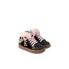 Garvalin Garvalin Ανατομικά Δερμάτινα Παιδικά Μποτάκια με Κορδόνια και Φερμουάρ Μαύρα Μποτάκι Κορίτσι / Boots Girl Garvalin-AW23-221540-Black-Poline-_-_-329