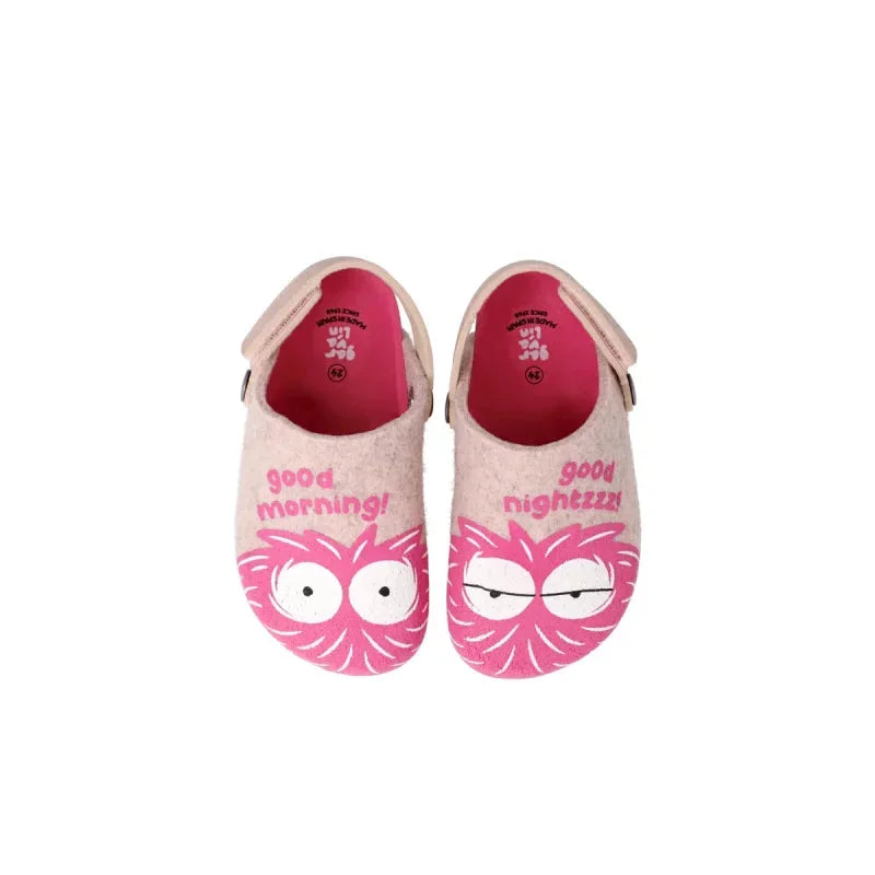 Garvalin Garvalin Παιδικές Ανατομικές Παντόφλες για Κορίτσια Ροζ Παντοφλάκια Κορίτσι / Slippers Girl Garvalin-AW23-221710-Pink-Poline-_-_-743