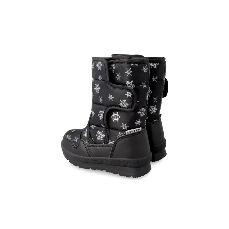 Garvalin Garvalin Παιδικά Μποτάκια Χιονιού με Σκρατς Μαύρα Χιονιού Κορίτσι / Snowboots Girl Garvalin-AW23-221851-Black-Poline-_-_-392