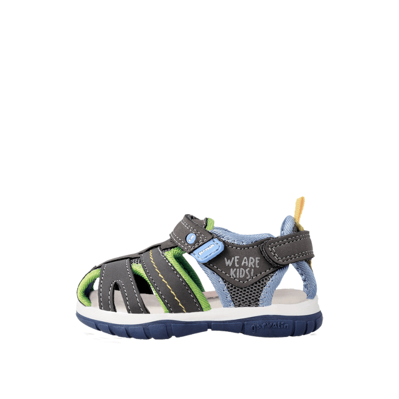 Garvalin Garvalin Παπουτσοπέδιλα Ανατομικά για Αγόρια Γκρι Πέδιλο Αγόρι / Sandals Boy Garvalin-SS23-232805-Grey-Poline-_-_-336
