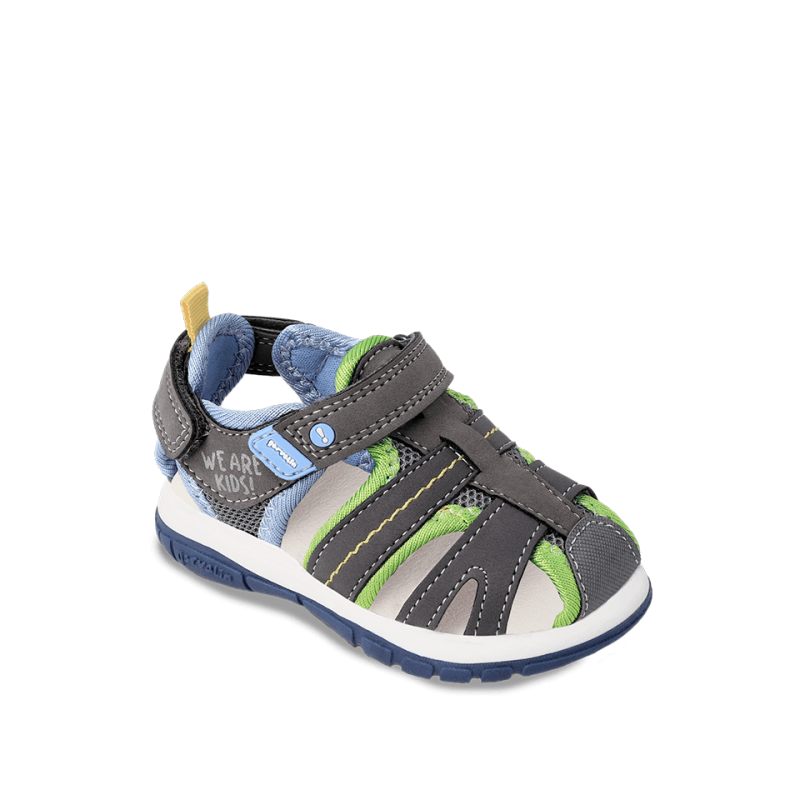 Garvalin Garvalin Παπουτσοπέδιλα Ανατομικά για Αγόρια Γκρι Πέδιλο Αγόρι / Sandals Boy Garvalin-SS23-232805-Grey-Poline-_-_-741