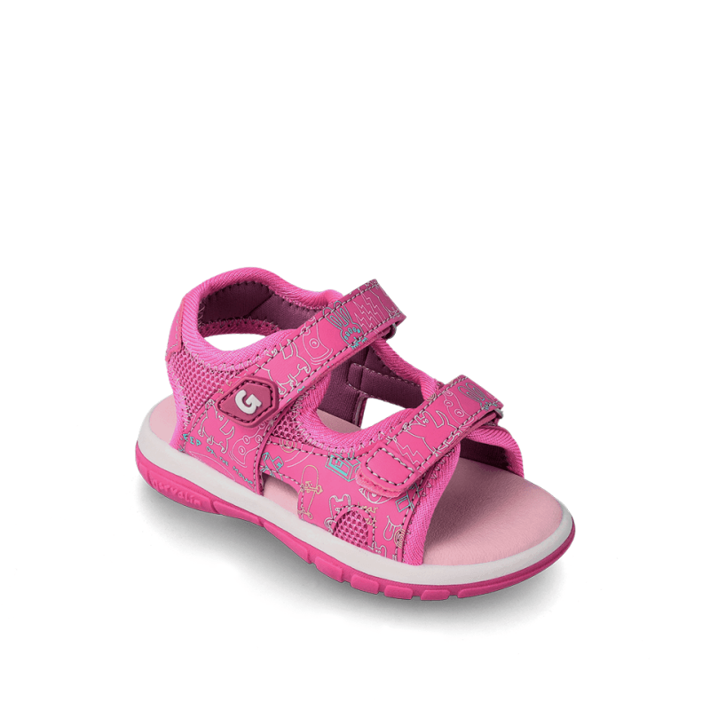 Garvalin Garvalin Παιδικά Ανατομικά Πέδιλα για Κορίτσια Φούξια Πέδιλο Κορίτσι / Sandals Girl Garvalin-SS23-232806-Fuchsia-Poline-_-_-440