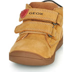 Geox Geox Δερμάτινα Παιδικά Ορειβατικά Μποτάκια Ανατομικά Unisex Οχρα Μποτάκι Αγόρι / Boots Boys Geox-AW23-B164NC-03285-C5046-Biscuit-Poline-_-_-938