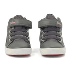 Geox Geox Παιδικά Sneakers High Kilwi για Κορίτσι Γκρι Μποτάκι Κορίτσι / Boots Girl Geox-AW23-B26D5A-077AJ-C1377-Grey-Pink-Poline-_-_-234