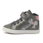 Geox Geox Παιδικά Sneakers High Kilwi για Κορίτσι Γκρι Μποτάκι Κορίτσι / Boots Girl Geox-AW23-B26D5A-077AJ-C1377-Grey-Pink-Poline-_-_-386