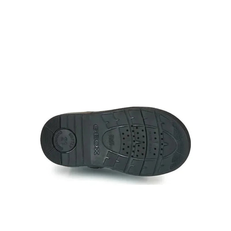 Geox Geox B Hynde G Δερμάτινα Παιδικά Μποτάκια Χιονιού με Φερμουάρ Μαύρα Μποτάκι Κορίτσι / Boots Girl Geox-AW23-B943MA-00043-C9999-Black-Poline-_-_-182