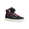Geox Geox Παιδικά Sneakers High με Φωτάκια για Κορίτσι Μαύρα Παπούτσι Κορίτσι Φωτάκια / Shoes with Lights Girl Geox-AW23-J268WA-05402-C0922-Black-Poline-_-_-820