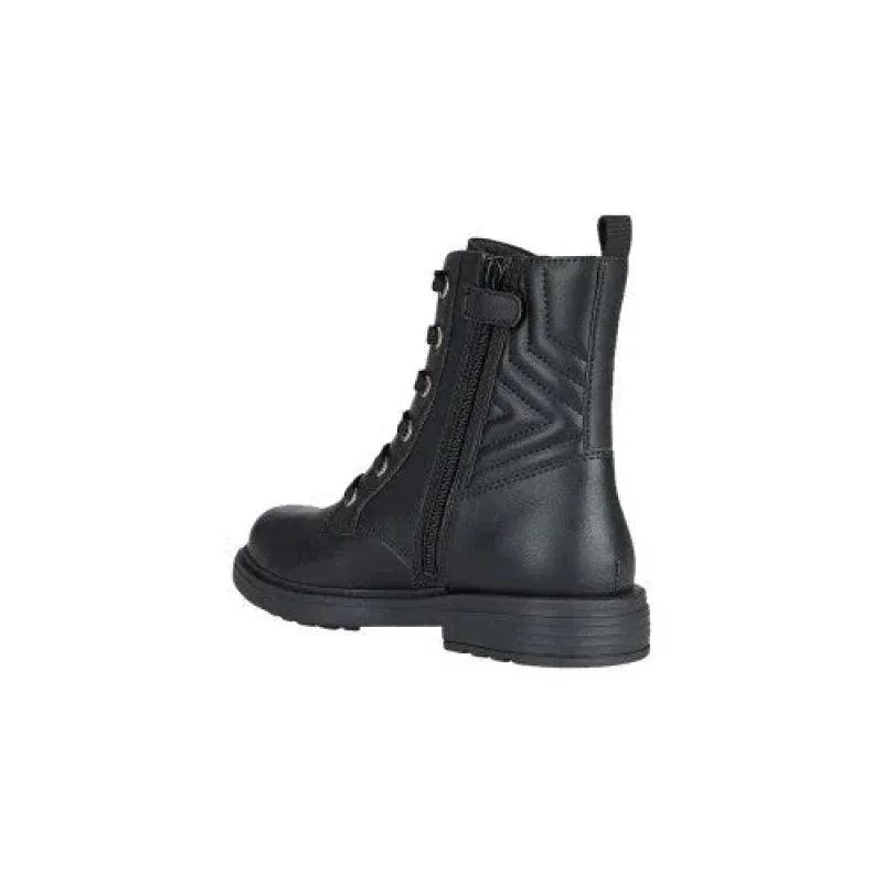 Geox Geox Eclair Ανατομικά Παιδικά Αρβυλάκια με Κορδόνια Μαύρα Μποτάκι Κορίτσι / Boots Girl Geox-AW23-J269QN-000BC-C9999-Black-Poline-_-_-157