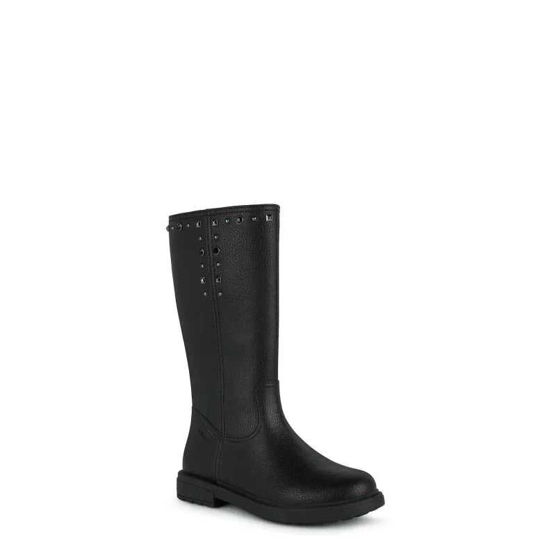 Geox Geox Eclair Ανατομικές Παιδικές Μπότες με Φερμουάρ Μαύρες Μποτάκι Κορίτσι / Boots Girl Geox-AW23-J269QO-000BU-C9997-Black-Poline-_-_-301