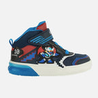 Geox Geox Παιδικά Sneakers High Grayjay Ανατομικά με Φωτάκια Μπλε Παπούτσι Αγόρι Φωτάκια / Shoes with Lights Boy Geox-AW23-J269YB-0FUFE-C0693-Navy-Poline-_-_-272