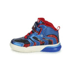 Geox Geox Spiderman Παιδικά Sneakers High Ανατομικά με Φωτάκια Μπλε Παπούτσι Αγόρι Φωτάκια / Shoes with Lights Boy Geox-AW23-J269YC-011CE-C4226-Navy-Poline-_-_-242