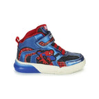 Geox Geox Spiderman Παιδικά Sneakers High Ανατομικά με Φωτάκια Μπλε Παπούτσι Αγόρι Φωτάκια / Shoes with Lights Boy Geox-AW23-J269YC-011CE-C4226-Navy-Poline-_-_-82