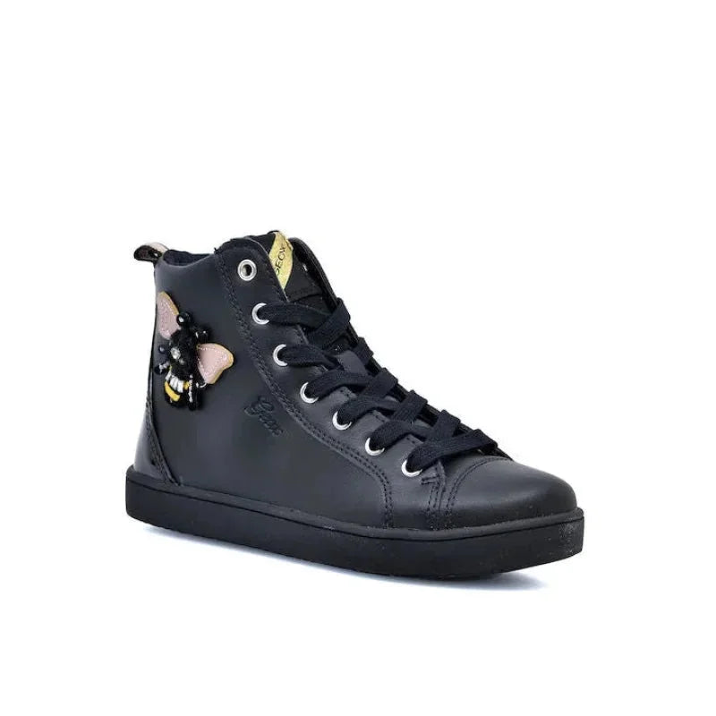 Geox Geox Παιδικά Sneakers High Ανατομικά για Κορίτσι Μαύρα Μποτάκι Κορίτσι / Boots Girl Geox-AW23-J26EUB-05402-C9997-Black-Poline-_-_-816
