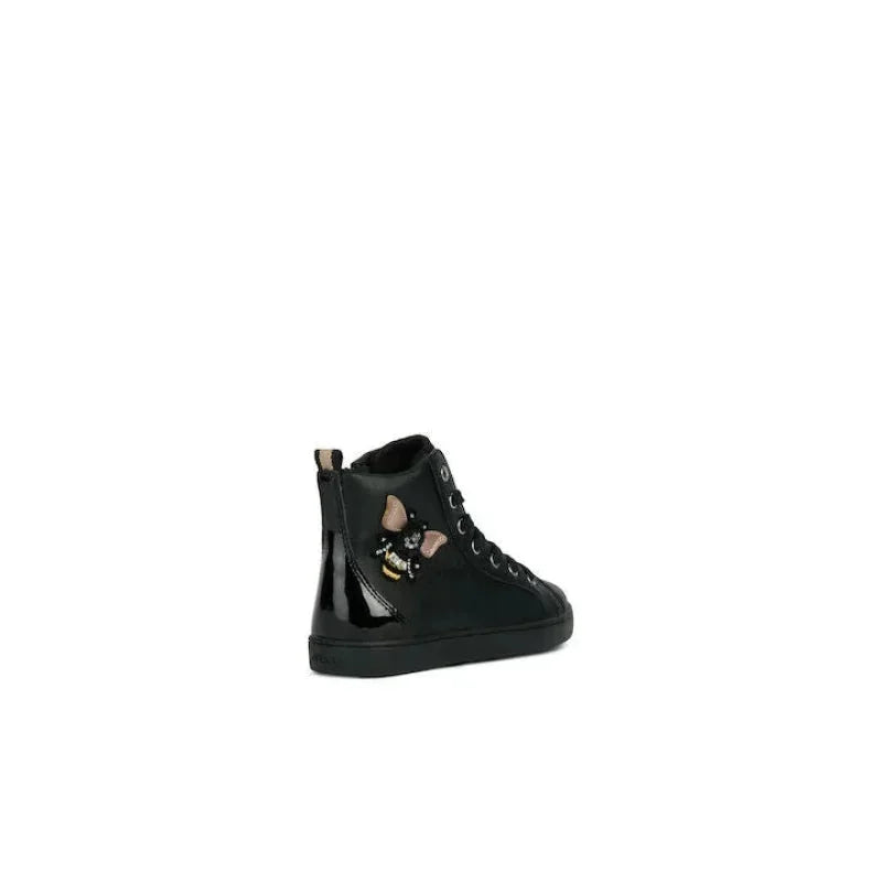 Geox Geox Παιδικά Sneakers High Ανατομικά για Κορίτσι Μαύρα Μποτάκι Κορίτσι / Boots Girl Geox-AW23-J26EUB-05402-C9997-Black-Poline-_-_-881