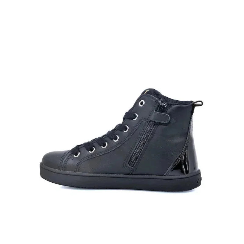 Geox Geox Παιδικά Sneakers High Ανατομικά για Κορίτσι Μαύρα Μποτάκι Κορίτσι / Boots Girl Geox-AW23-J26EUB-05402-C9997-Black-Poline-_-_-900