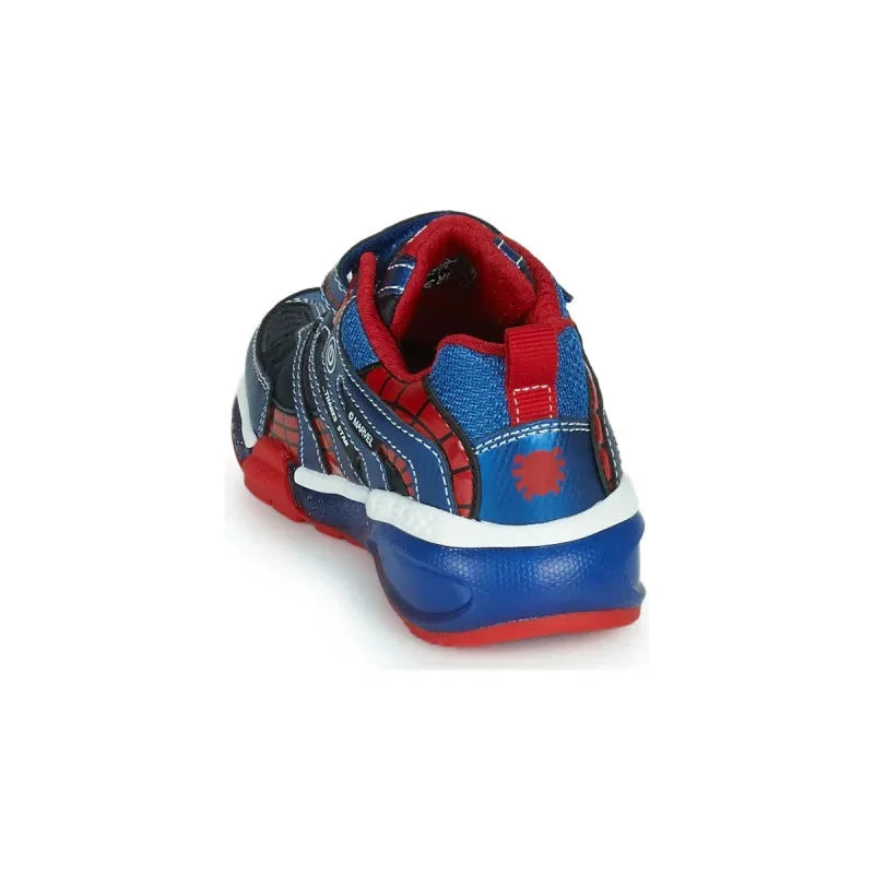 Geox Geox Παιδικά Sneakers Ανατομικά Spiderman με Φωτάκια Navy Μπλε Παπούτσι Αγόρι Φωτάκια / Shoes with Lights Boy Geox-AW23-J26FEB-011CE-C4226-Blue-Red-Poline-_-_-377