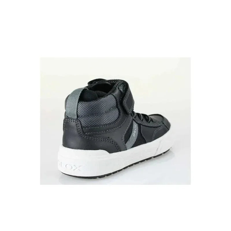 Geox Geox Παιδικά Sneakers High Ανατομικά για Αγόρια Γκρι Μποτάκι Αγόρι / Boots Boys Geox-AW23-J26HAA-054FU-C0005-Black-Poline-_-_-122