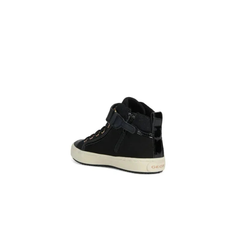 Geox Geox Παιδικά Sneakers High Kalispera για Κορίτσια Ανατομικά Μαύρα Μποτάκι Κορίτσι / Boots Girl Geox-AW23-J744GI-0AUGN-C999-Black-Poline-_-_-666