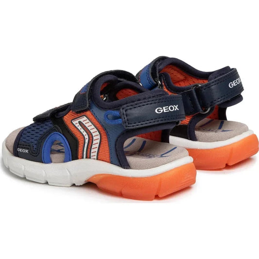 Geox Geox Παιδικά Πέδιλα Flexyper Ανατομικά με φωτάκια Navy Μπλε Πέδιλο Αγόρι Φωτάκια / Sandal Boy Lights Geox-J-S-Flexyper-B-B-J029DB-014BU-C0659-Navy-Poline-_-_-356_8813f61c-71c8-43d4-8183-8cd1e9442fee