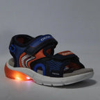 Geox Geox Παιδικά Πέδιλα Flexyper Ανατομικά με φωτάκια Navy Μπλε Πέδιλο Αγόρι Φωτάκια / Sandal Boy Lights Geox-J-S-Flexyper-B-B-J029DB-014BU-C0659-Navy-Poline-_-_-93