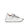 Geox Geox Παιδικά Sneakers Ανατομικά για Κορίτσι Λευκό Ασημί Sneaker Κορίτσι / Sneaker Girl Geox-J15CNA-01415-C0007-White-Silver-Poline-_-_-419