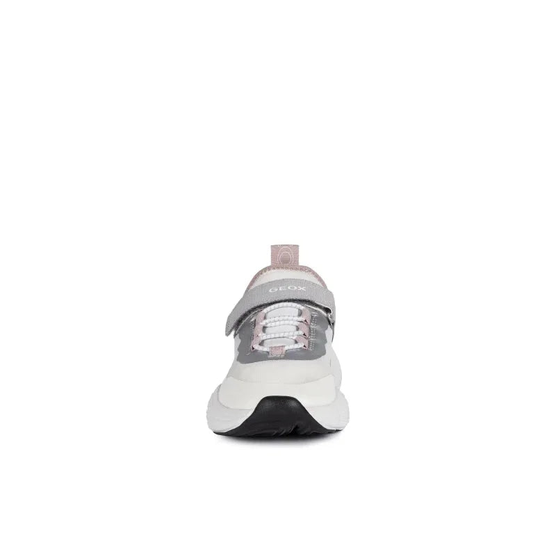 Geox Geox Παιδικά Sneakers Ανατομικά για Κορίτσι Λευκό Ασημί Sneaker Κορίτσι / Sneaker Girl Geox-J15CNA-01415-C0007-White-Silver-Poline-_-_-938
