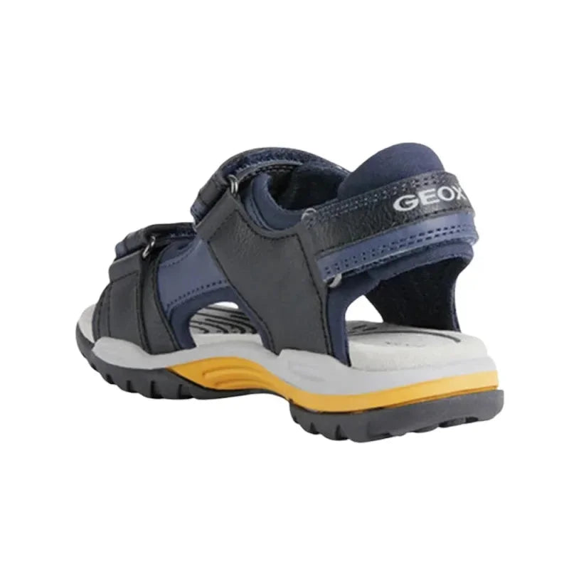 Geox SS22 J250RA 01554 C4229 Navy Yellow Poline παιδικά υποδήματα 