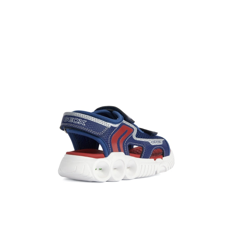 Geox SS23 J25GGA 014CE C0735 Navy Red Poline παιδικά υποδήματα 