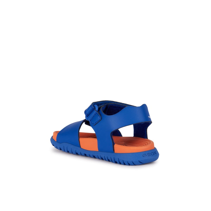 Geox Geox Παιδικά Πέδιλα Ανατομικά Μπλε Θαλάσσης Αγόρι / Beachwear Boys Geox-SS23-J35HMA-000BC-C0685-Royal-Orange-Poline-_-_-27
