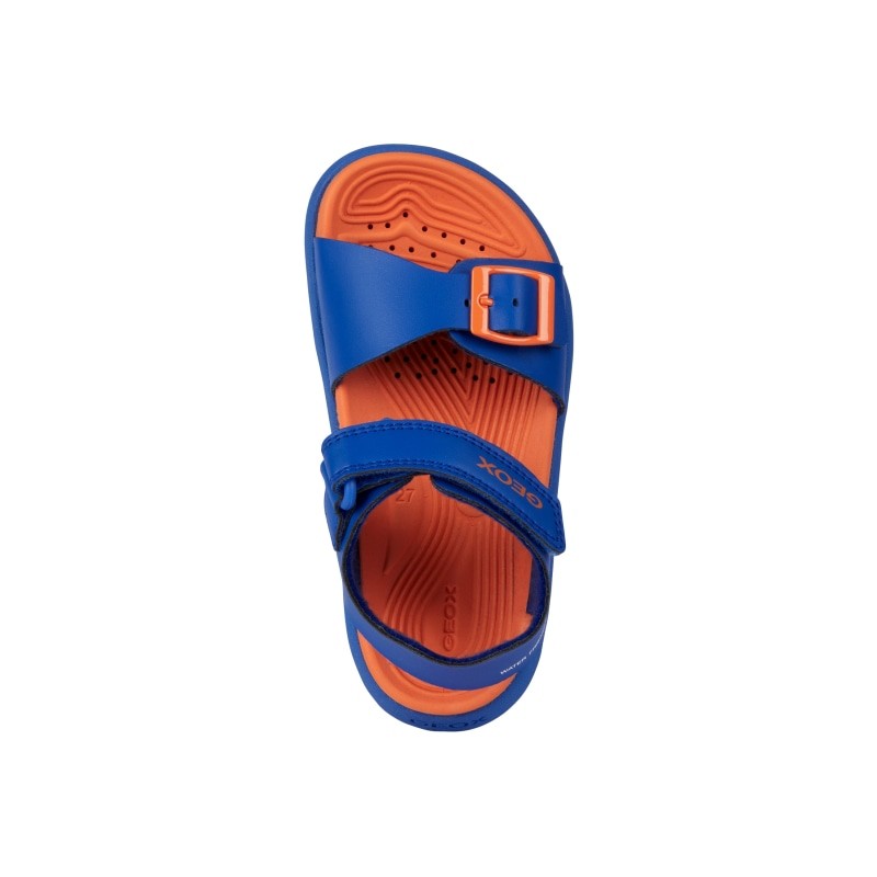 Geox Geox Παιδικά Πέδιλα Ανατομικά Μπλε Θαλάσσης Αγόρι / Beachwear Boys Geox-SS23-J35HMA-000BC-C0685-Royal-Orange-Poline-_-_-697