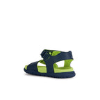 Geox Geox Παιδικά Πέδιλα Ανατομικά Navy Μπλε Θαλάσσης Αγόρι / Beachwear Boys Geox-SS23-J35HMA-000BC-C0749-Navy-Lime-Poline-_-_-756