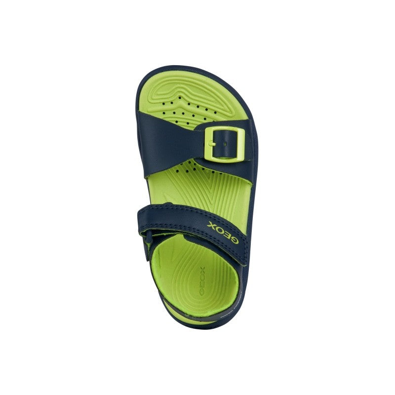 Geox Geox Παιδικά Πέδιλα Ανατομικά Navy Μπλε Θαλάσσης Αγόρι / Beachwear Boys Geox-SS23-J35HMA-000BC-C0749-Navy-Lime-Poline-_-_-91