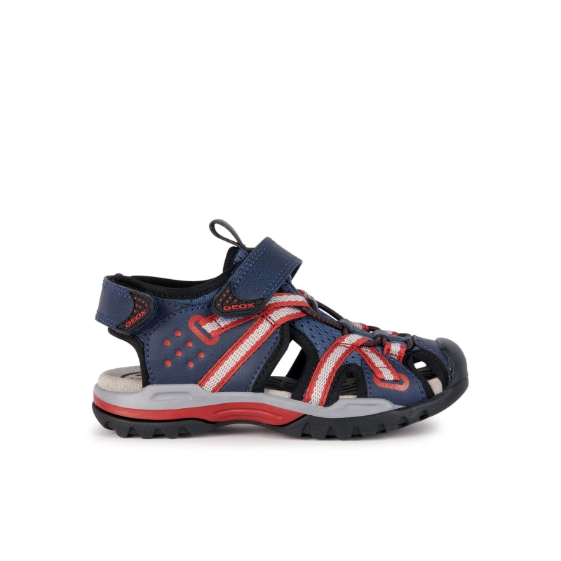 Geox Geox Παπουτσοπέδιλα Ανατομικά Navy Μπλε Πέδιλο Αγόρι / Sandals Boy Geox-SS23-J920RB-0ME14-C4327-Avio-Red-Poline-_-_-449
