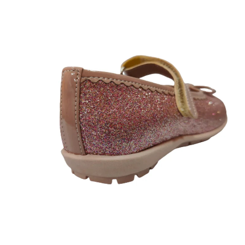 Ricco Ricco Παιδικές Ελληνικές Δερμάτινές Μπαλαρίνες Χειροποίητες Ανατομικές για Κορίτσια Χρυσό Γκλιτερ Μπαρέτα/ Ballerina / Flat Shoes Girl IMG20230316113928-removebg-preview