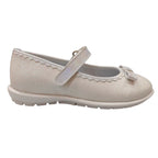 Ricco Ricco Παιδικές Ελληνικές Δερμάτινες Μπαλαρίνες Χειροποίητες Ανατομικές για Κορίτσια Λευκό Γκλίτερ Μπαρέτα/ Ballerina / Flat Shoes Girl IMG20230316122502-removebg-preview